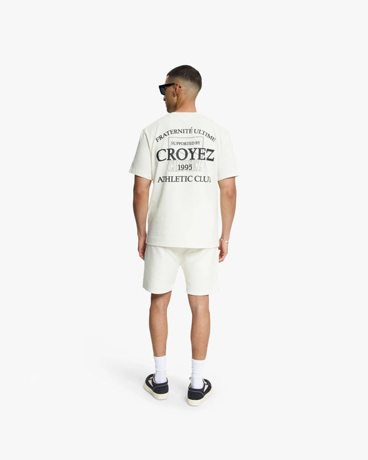 Croyez Overlay Fraternite T-Shirt - Off-White