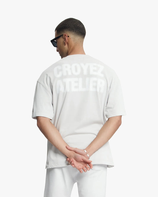 Croyez Sprayed Atelier T-Shirt - Light Grey