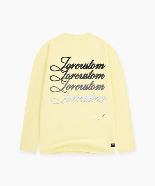 Stitched Longsleeve T-Shirt - VintageYellow