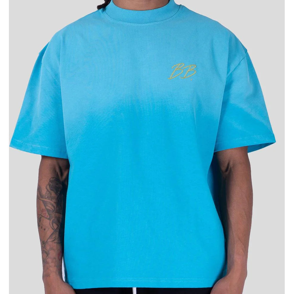 Bobby Blanks Brixton Tee Aqua/Chartreuse T-Shirt