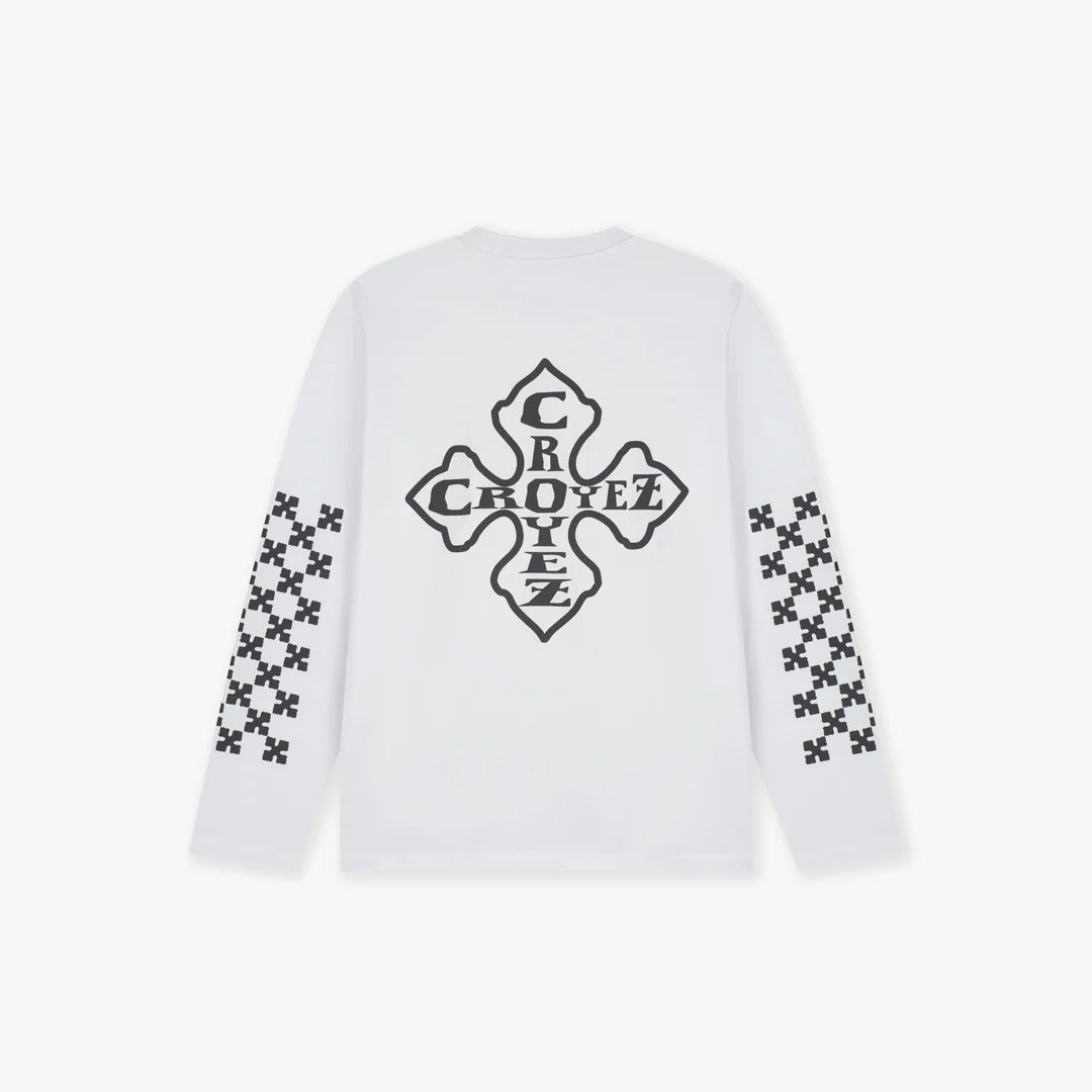 Croyez Cross Longsleeve T-Shirt White