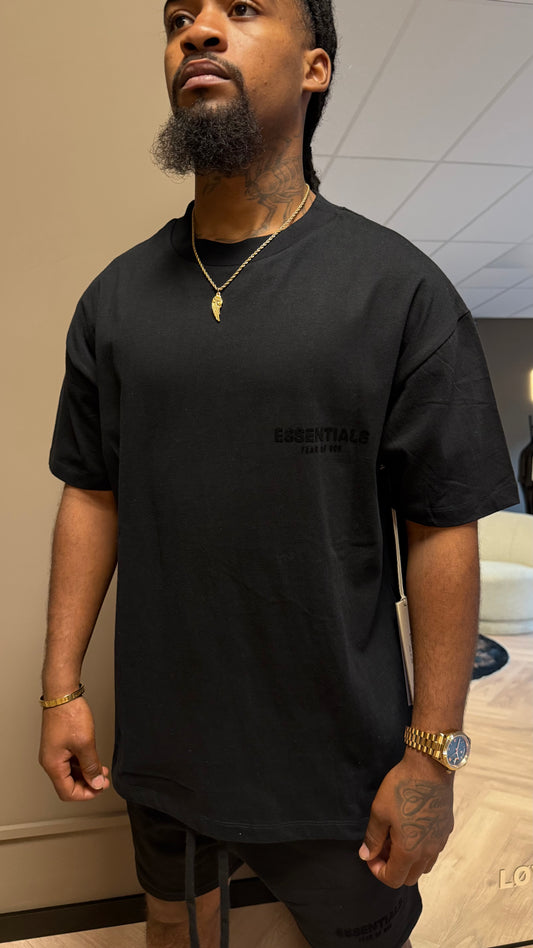Essentials Stretch Limo T-Shirt Zwart