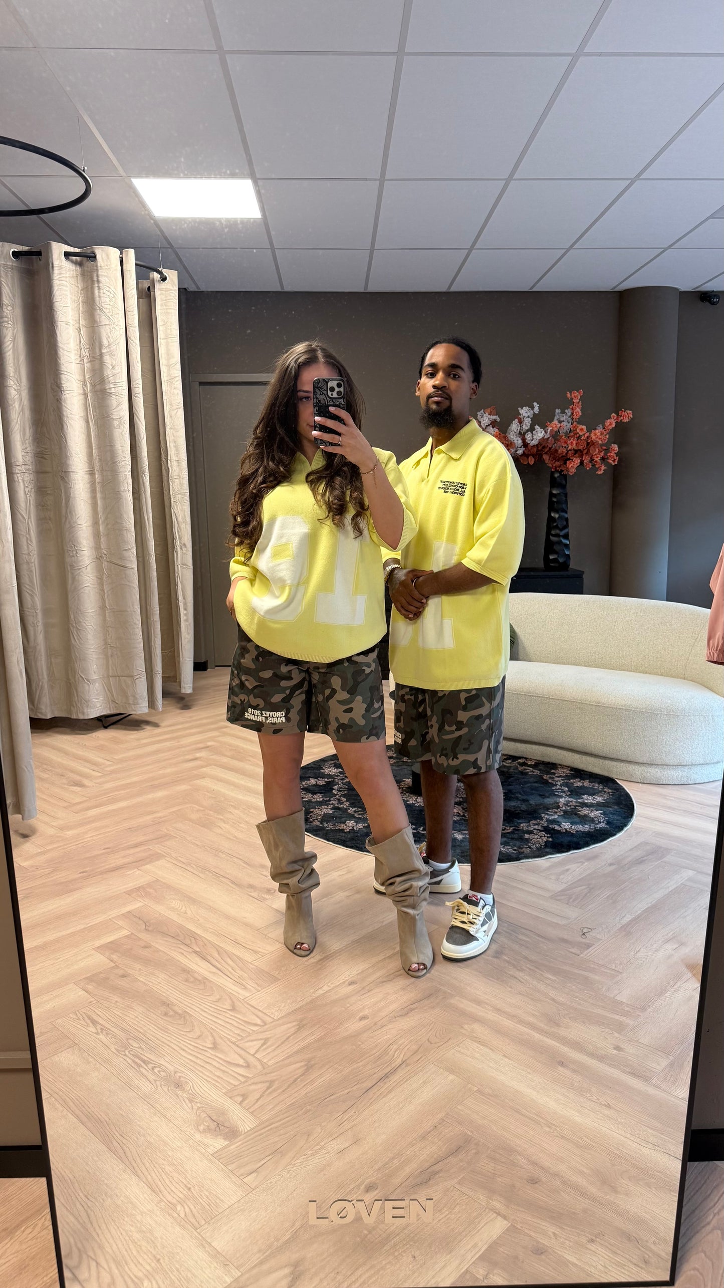 Croyez Nombre Knit Polo - Butter Yellow