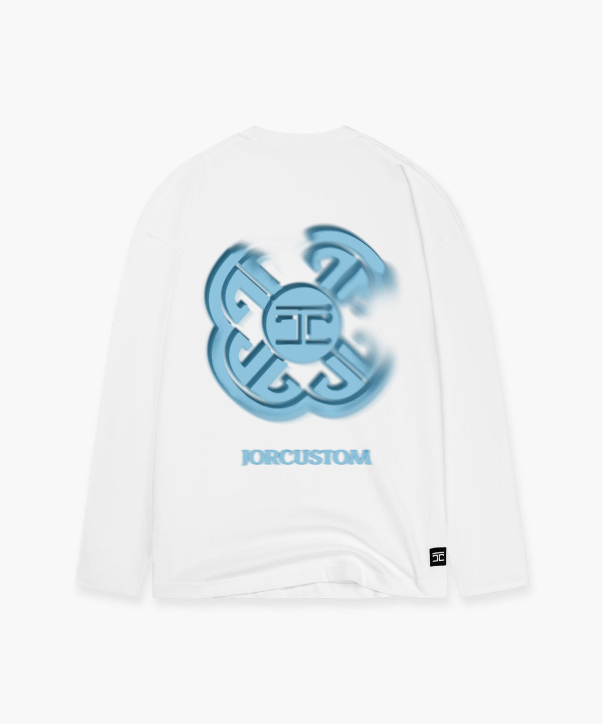 JorCustom Monogram Longsleeve T-Shirt White