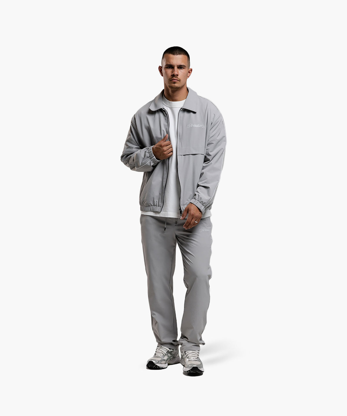 JorCustom Handscript 2.0 Tracksuit Jacket LightGrey