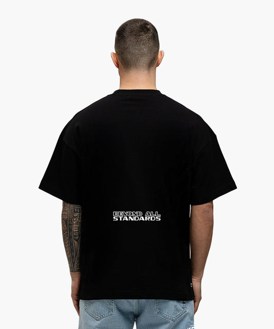 Jorcustom Engineered loose Fit T-Shirt Black
