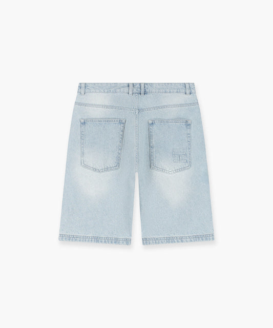 Jorcustom Jersey Denim Short Light blue