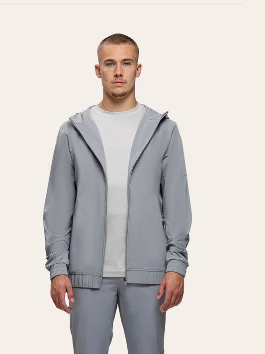 TriD´oro Tracksuit Jacket with Hood - Light Grey