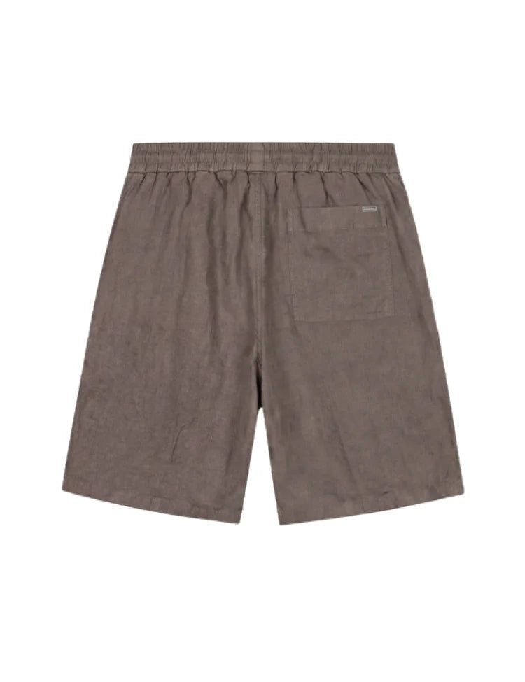 Croyez Crinkle Patch Shorts - Washed Brown