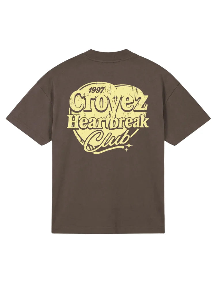 Croyez Heartbreak Club T-Shirt Washed Brown