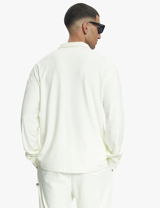 Croyez Plisse Longsleeve Shirt Off-White