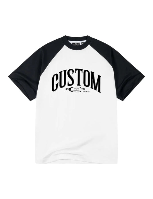 JorCustom Raglan T-Shirt White-Black