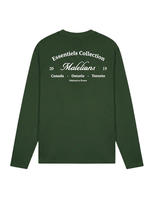 Malelions Men Marina Longsleeve T-Shirt Racing Green