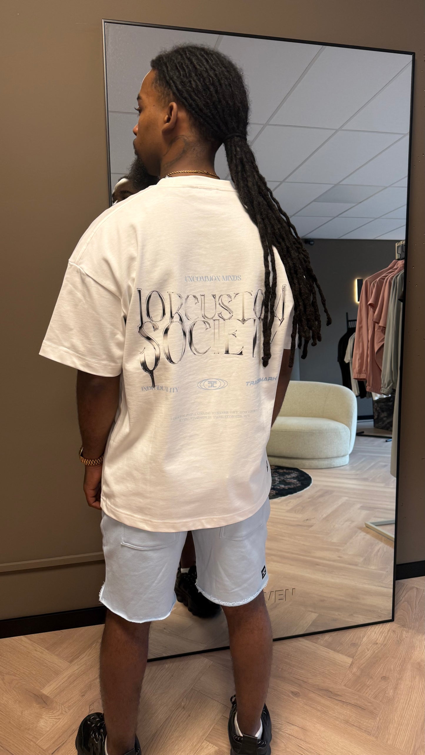 Jorcustom Summer Set Loose Fit T-Shirt White/Blue