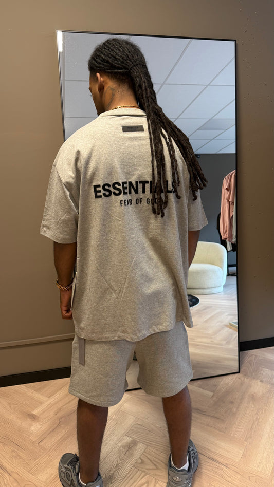 Essentials Dark Oatmeal T-Shirt Grey
