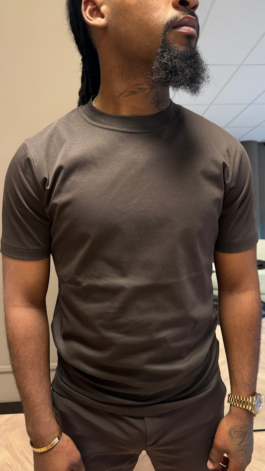Slim Fit T-Shirt - Brown tria’doro