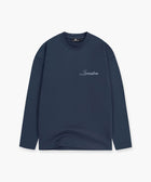 Stitched Longsleeve T-Shirt - midnightblue