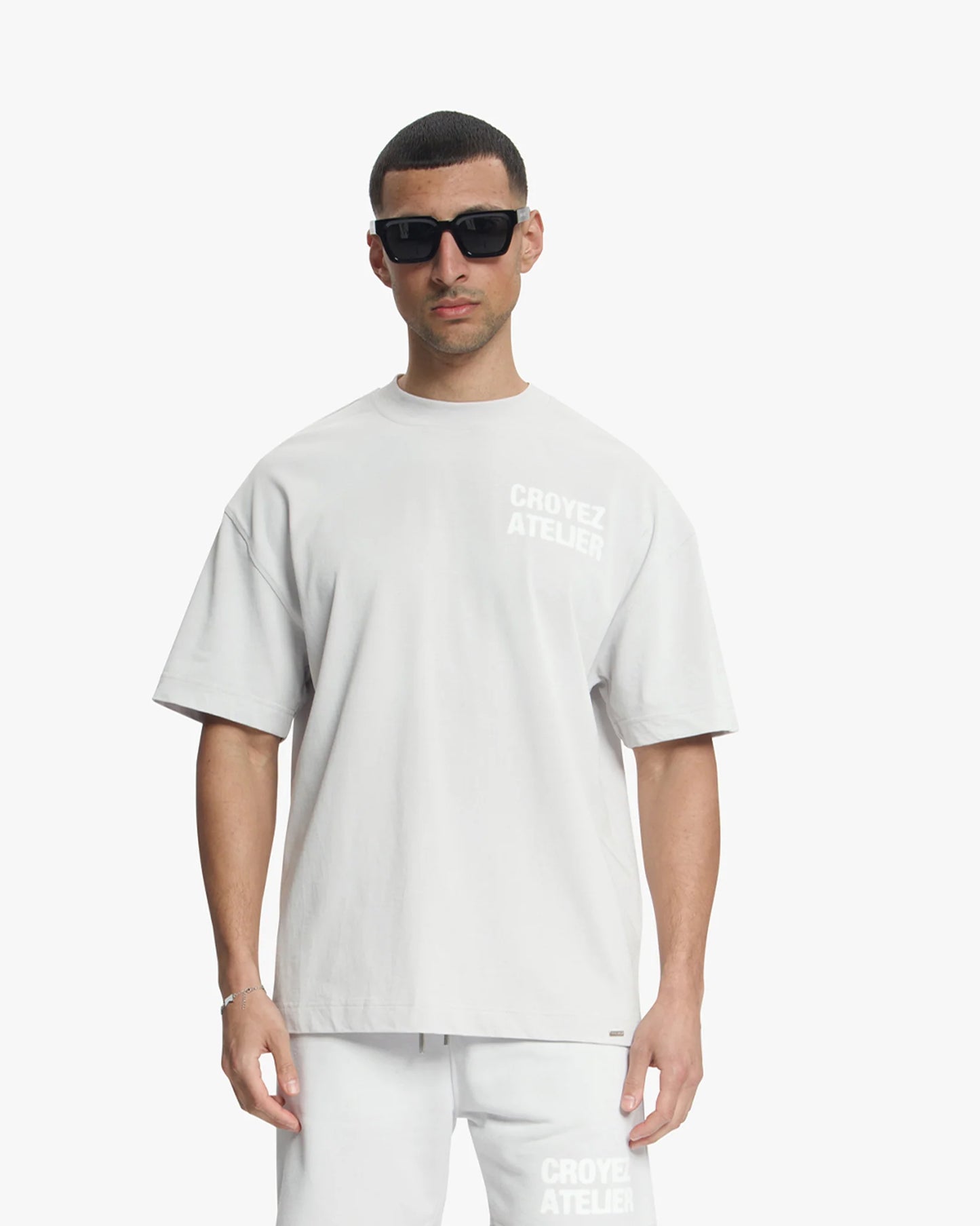 Croyez Sprayed Atelier T-Shirt - Light Grey