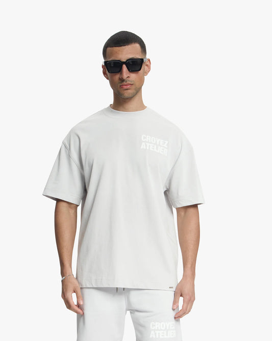 Croyez Sprayed Atelier T-Shirt - Light Grey