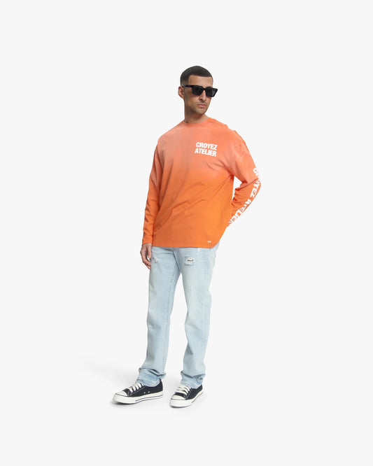 Croyez Sprayed Atelier Longsleeve - Orange