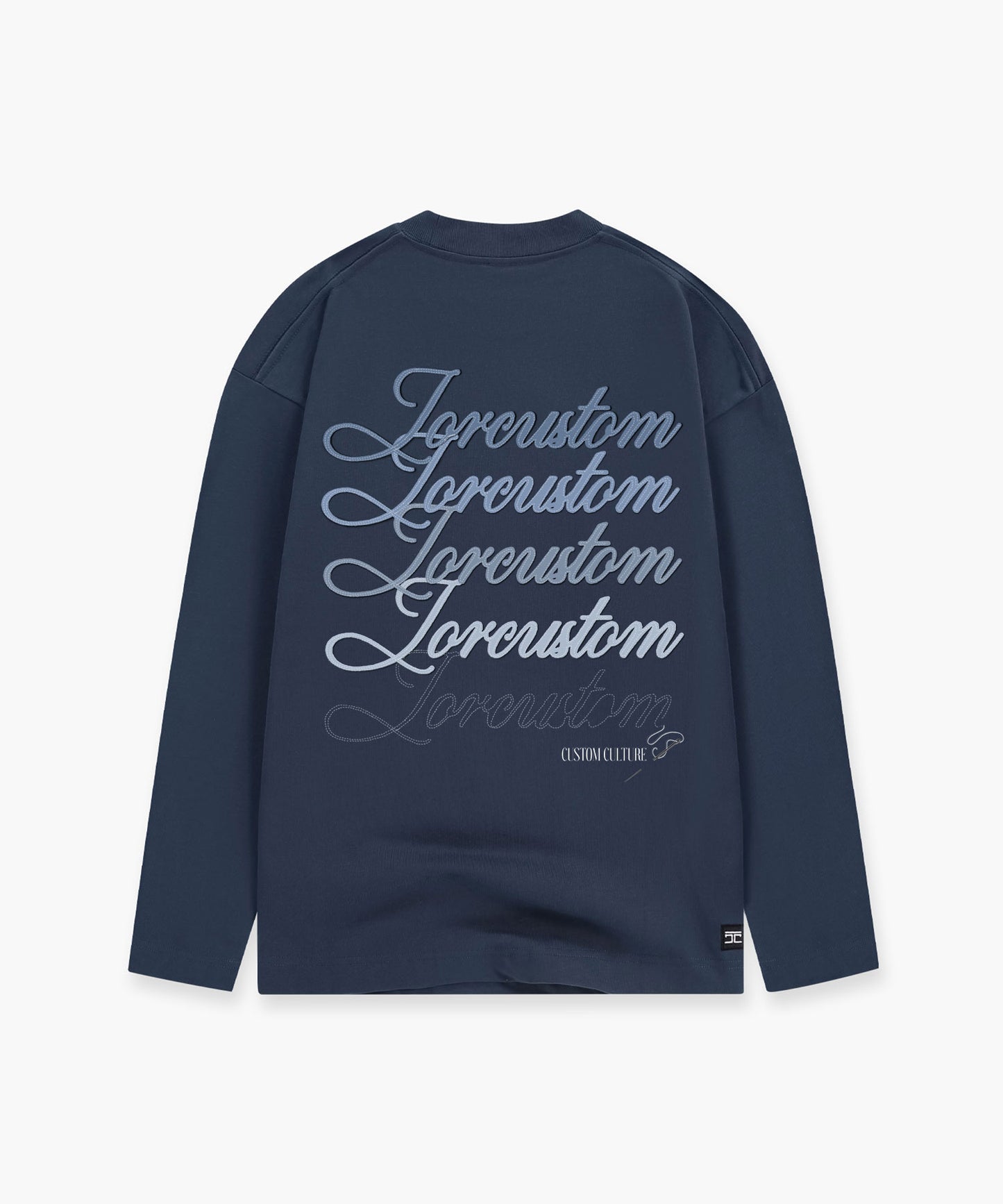 Stitched Longsleeve T-Shirt - midnightblue