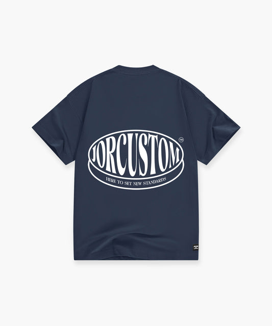 Stretched Loose Fit T-Shirt - MidnightBlue
