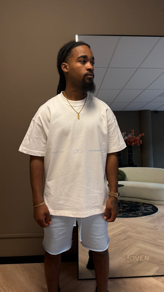 Jorcustom Summer Set Loose Fit T-Shirt White/Blue