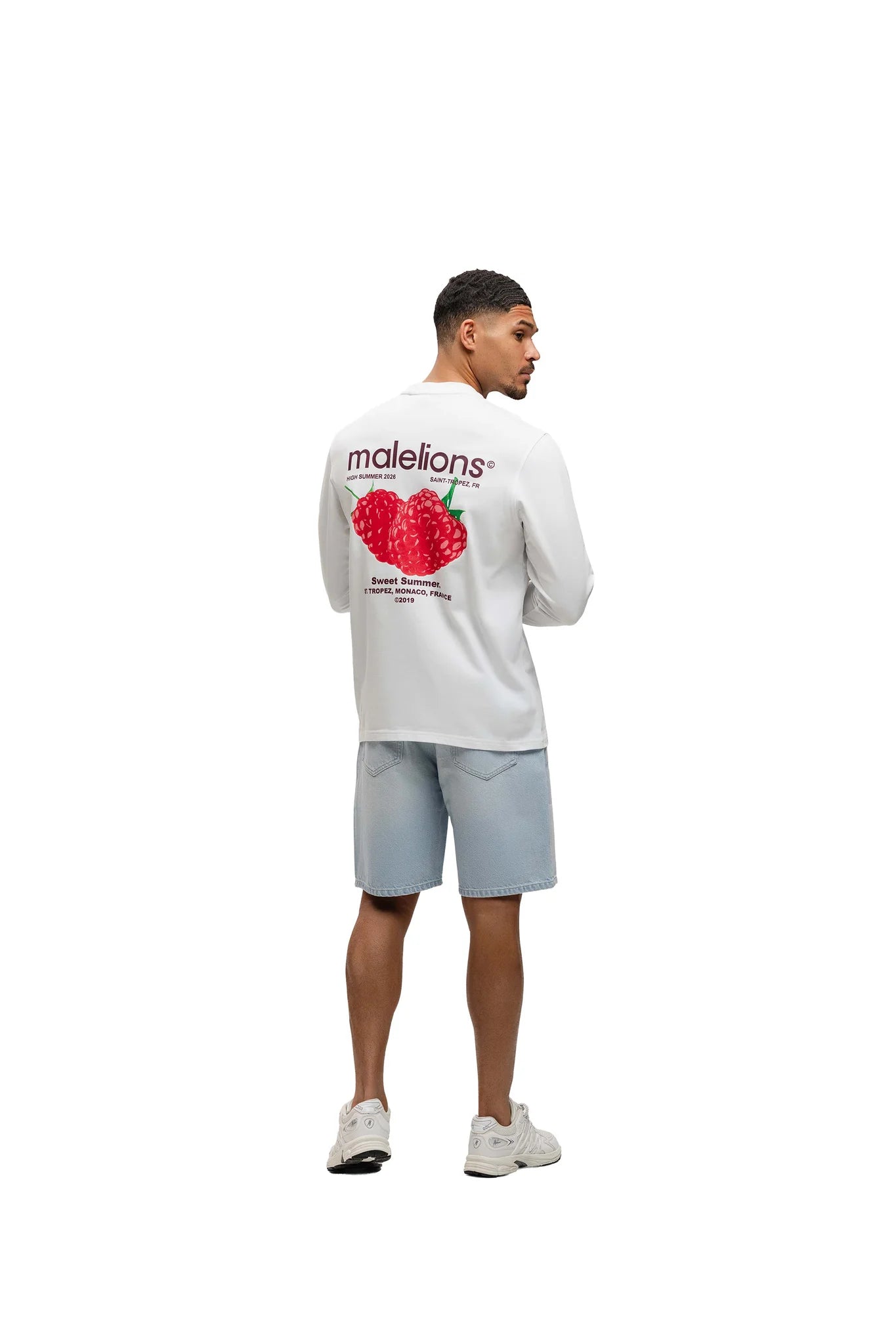 Malelions Men Straight Fit Denim Shorts - Light Blue