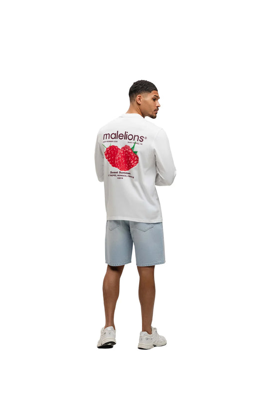 Malelions Men Straight Fit Denim Shorts - Light Blue