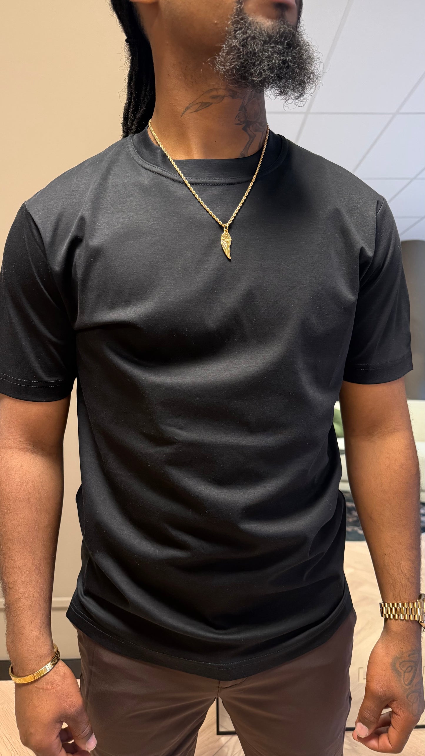 Slim Fit T-Shirt - Black triaD’oro