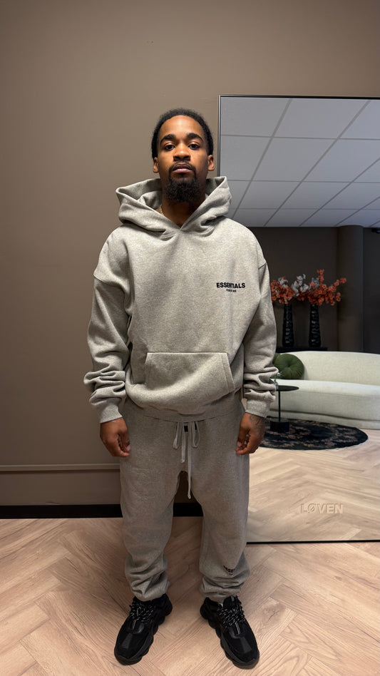Essentials Dark Oatmeal Hoodie