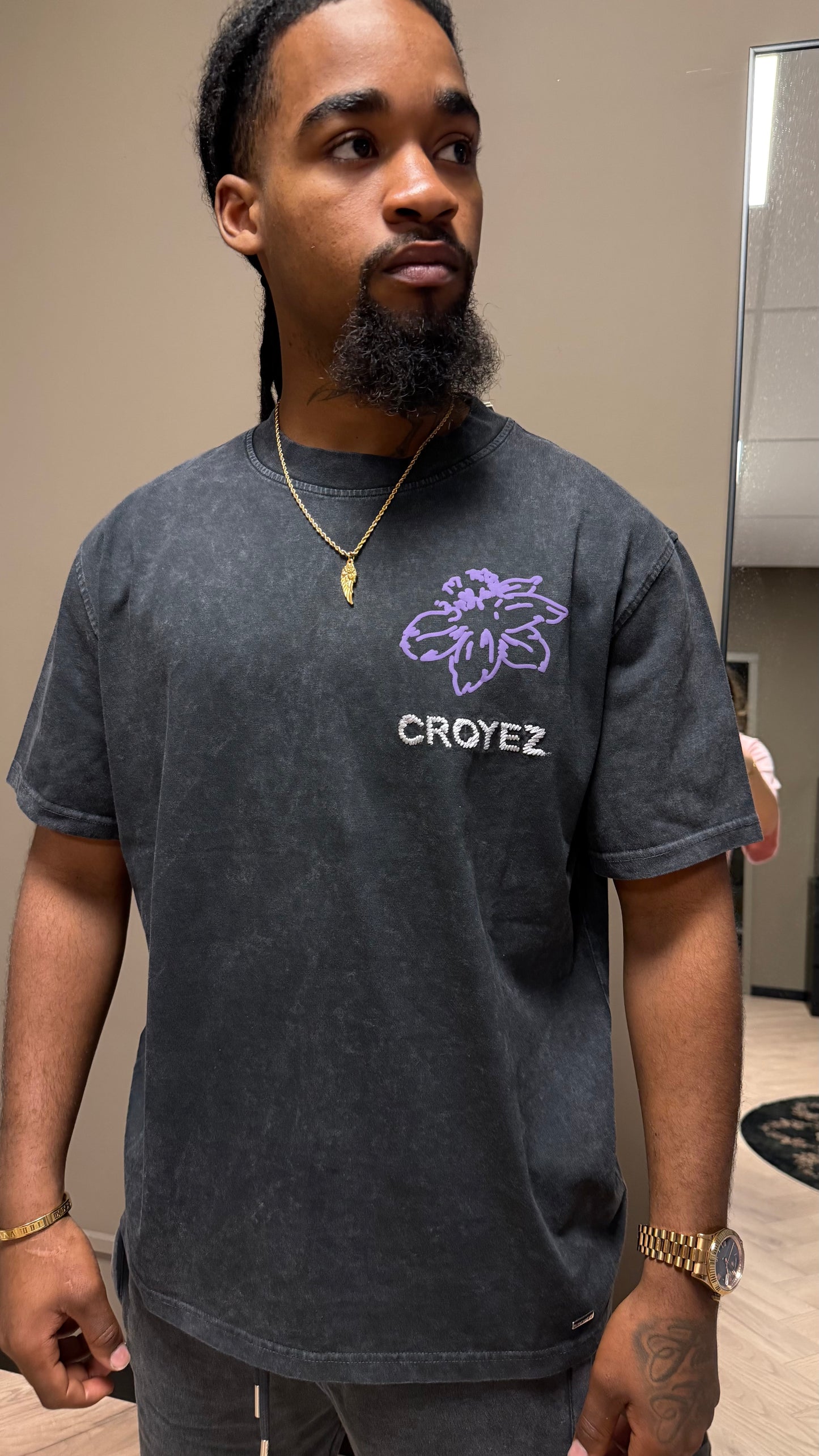 Croyez Gardener T-Shirt Acid Wash