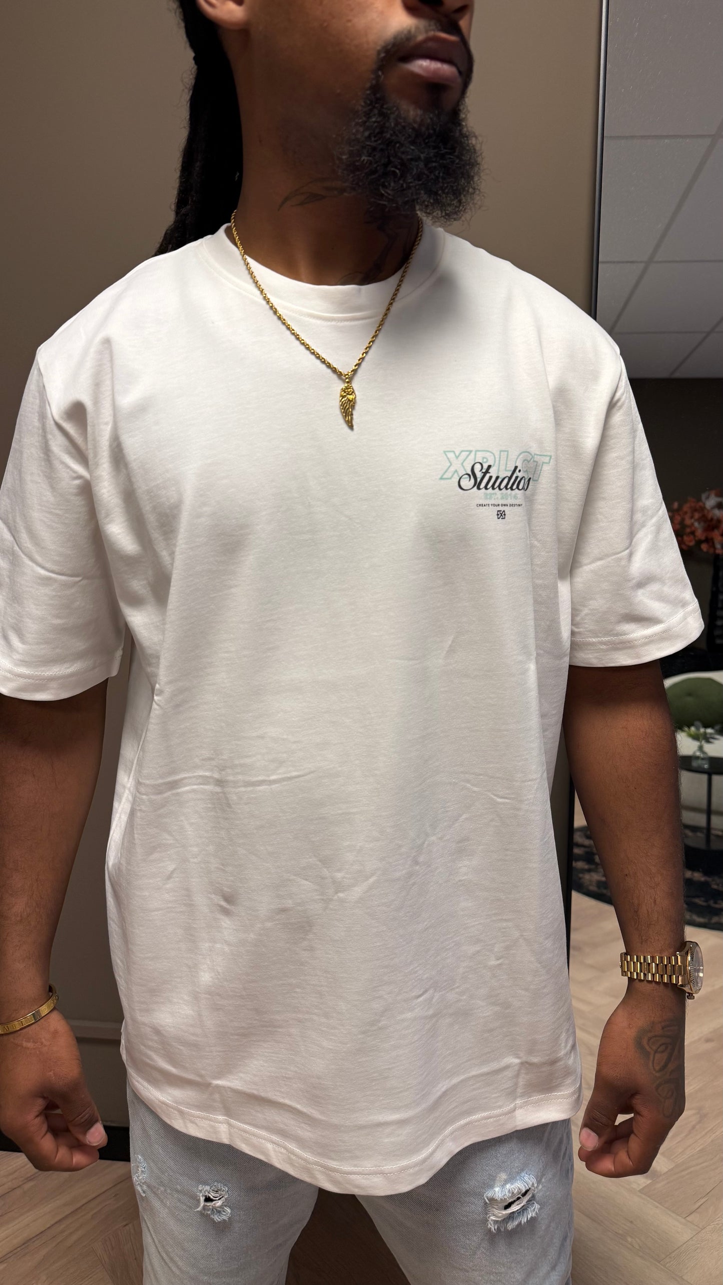 XPLCTStudios Destiny tee wit