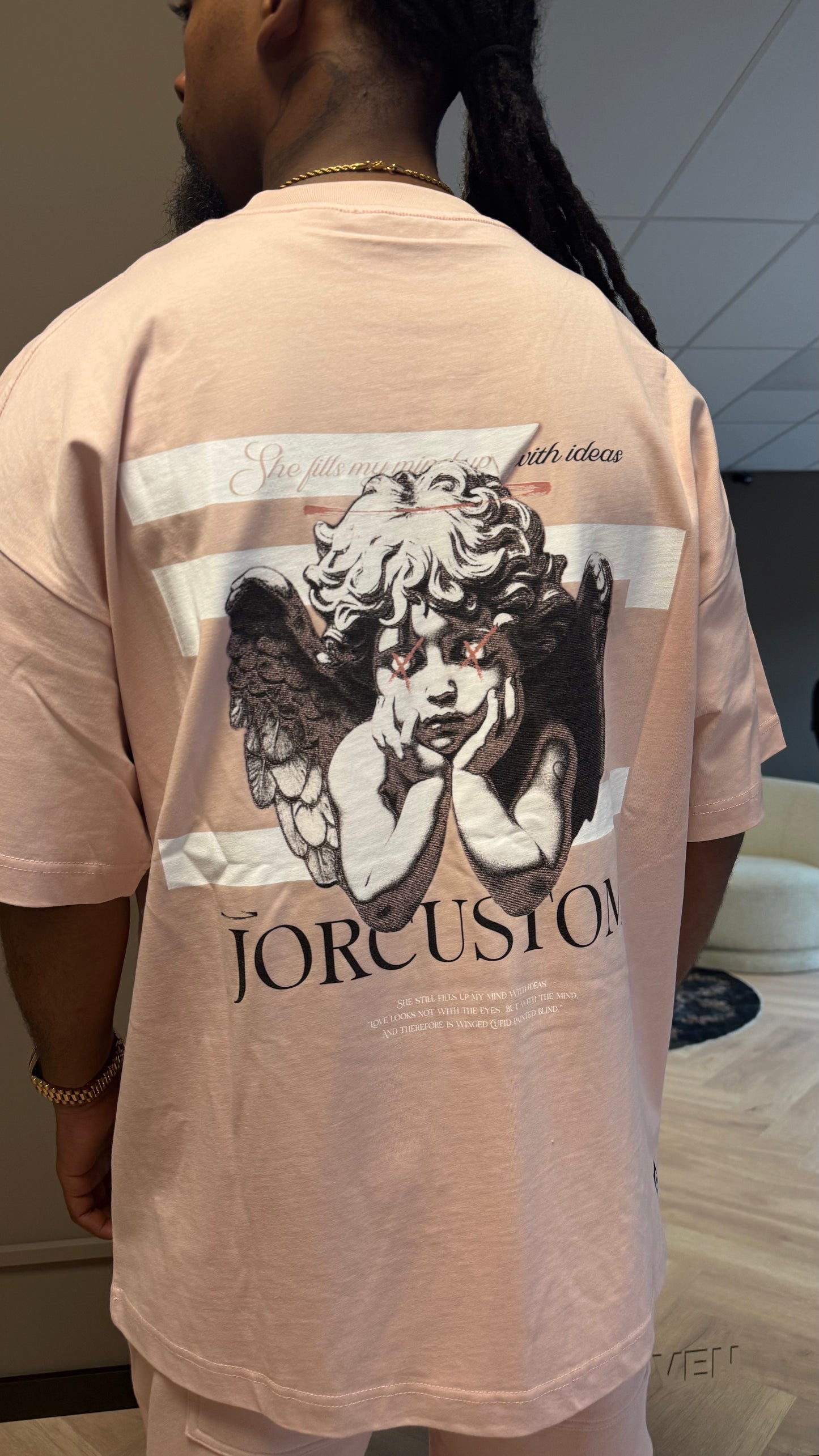 Jorcustom Summer Set Loose Fit T-Shirt Ash Pink
