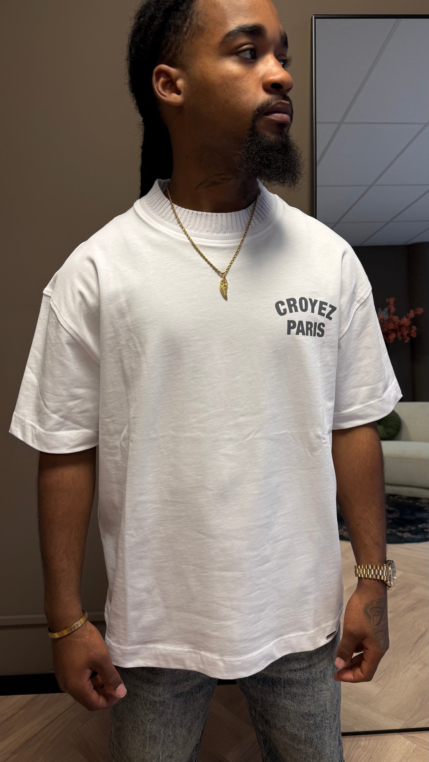 Croyez Paris knit T-Shirt White