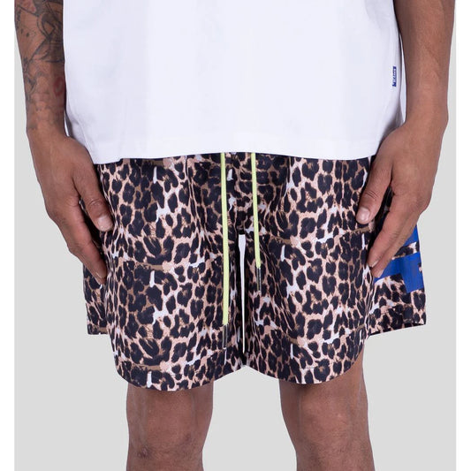 Bobby Blanks Banner Swimshort Leopard