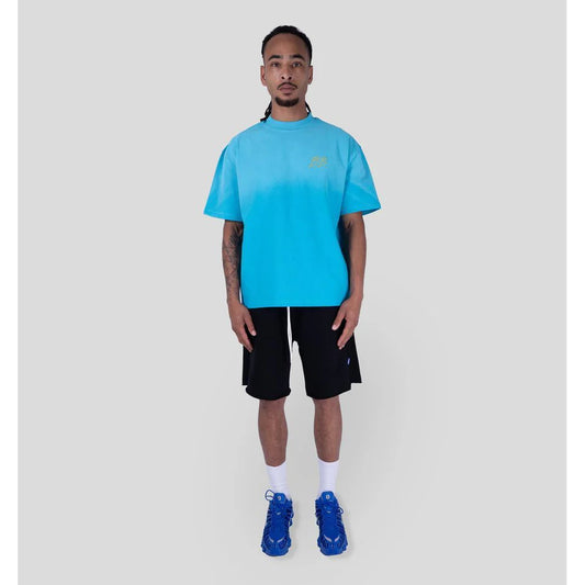Bobby Blanks Brixton Tee Aqua/Chartreuse  T-Shirt
