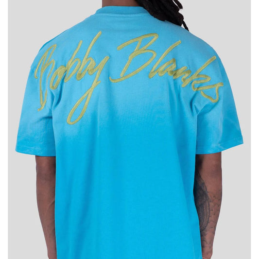 Bobby Blanks Brixton Tee Aqua/Chartreuse  T-Shirt