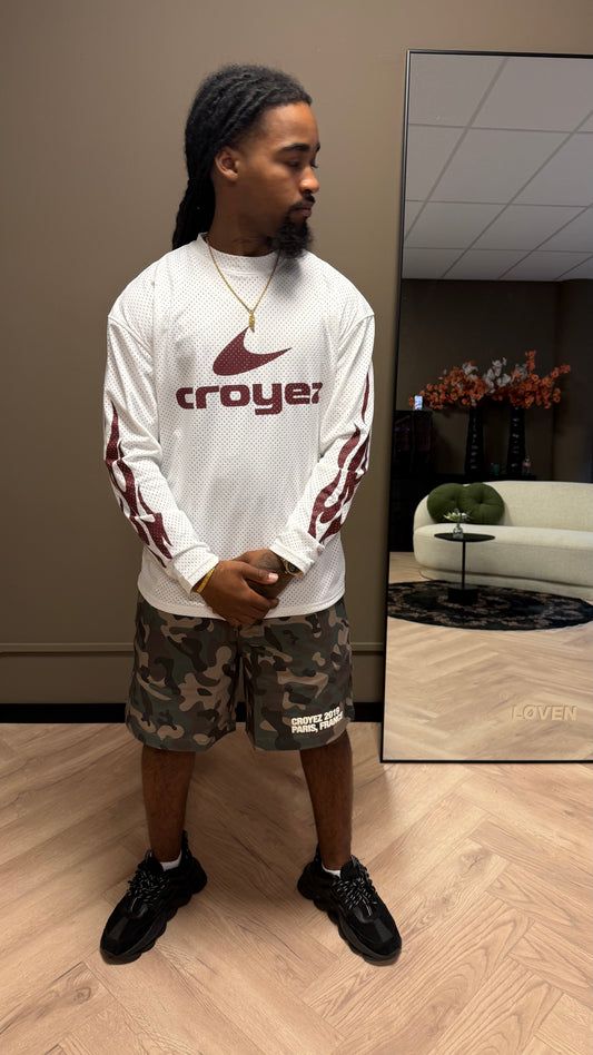 Croyez Service Dept Longsleeve Off-White/Cherry