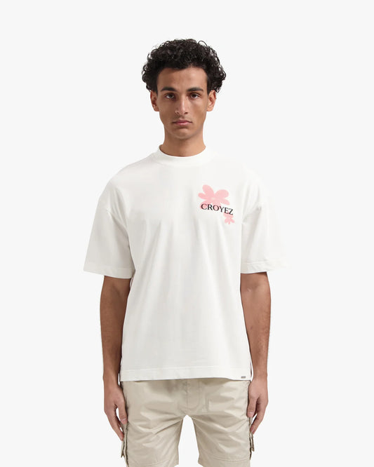 Croyez Botanique T-Shirt Off-White/Pink