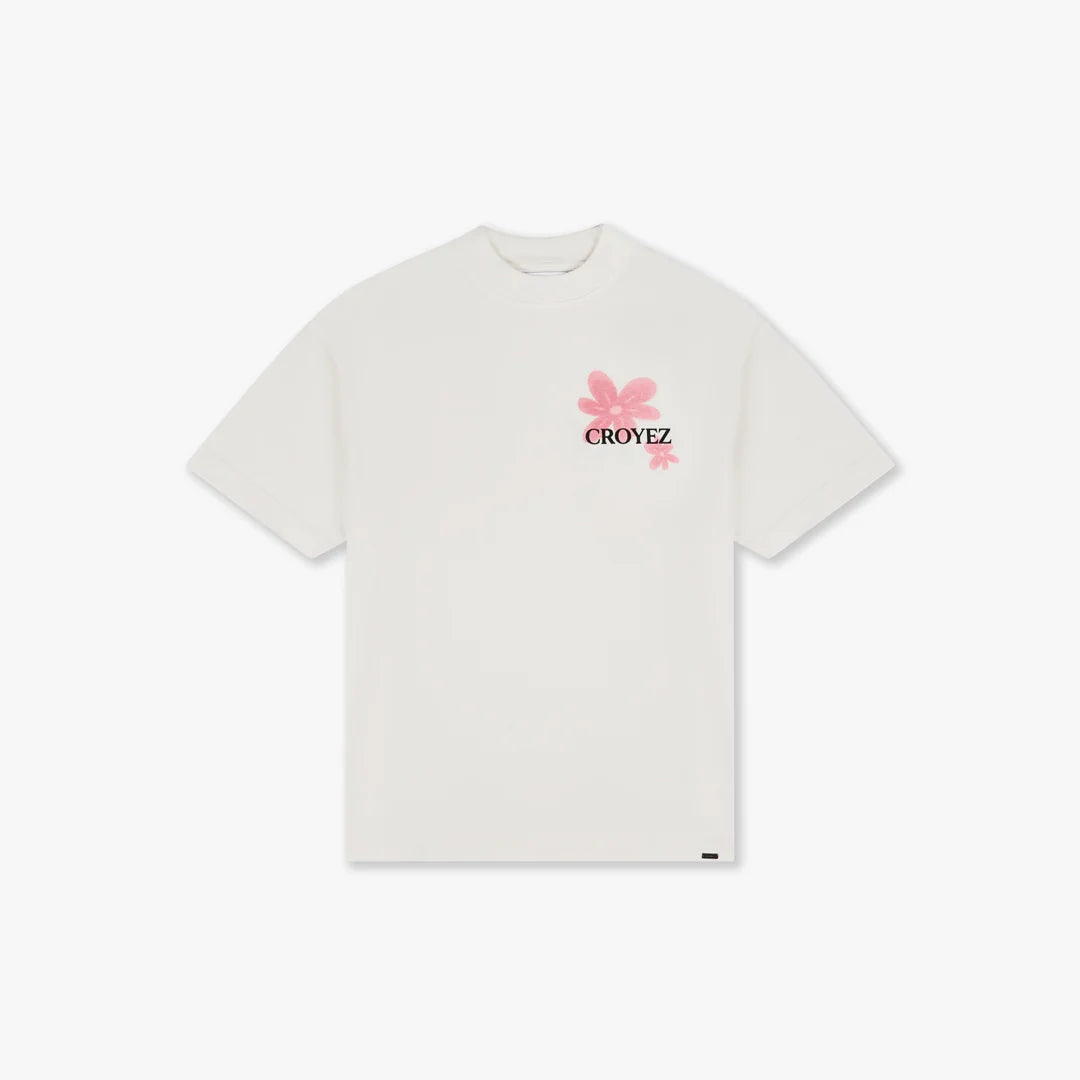 Croyez Botanique T-Shirt Off-White/Pink