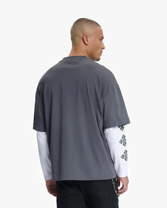 Croyez Cross Double Sleeve T-Shirt - Antra