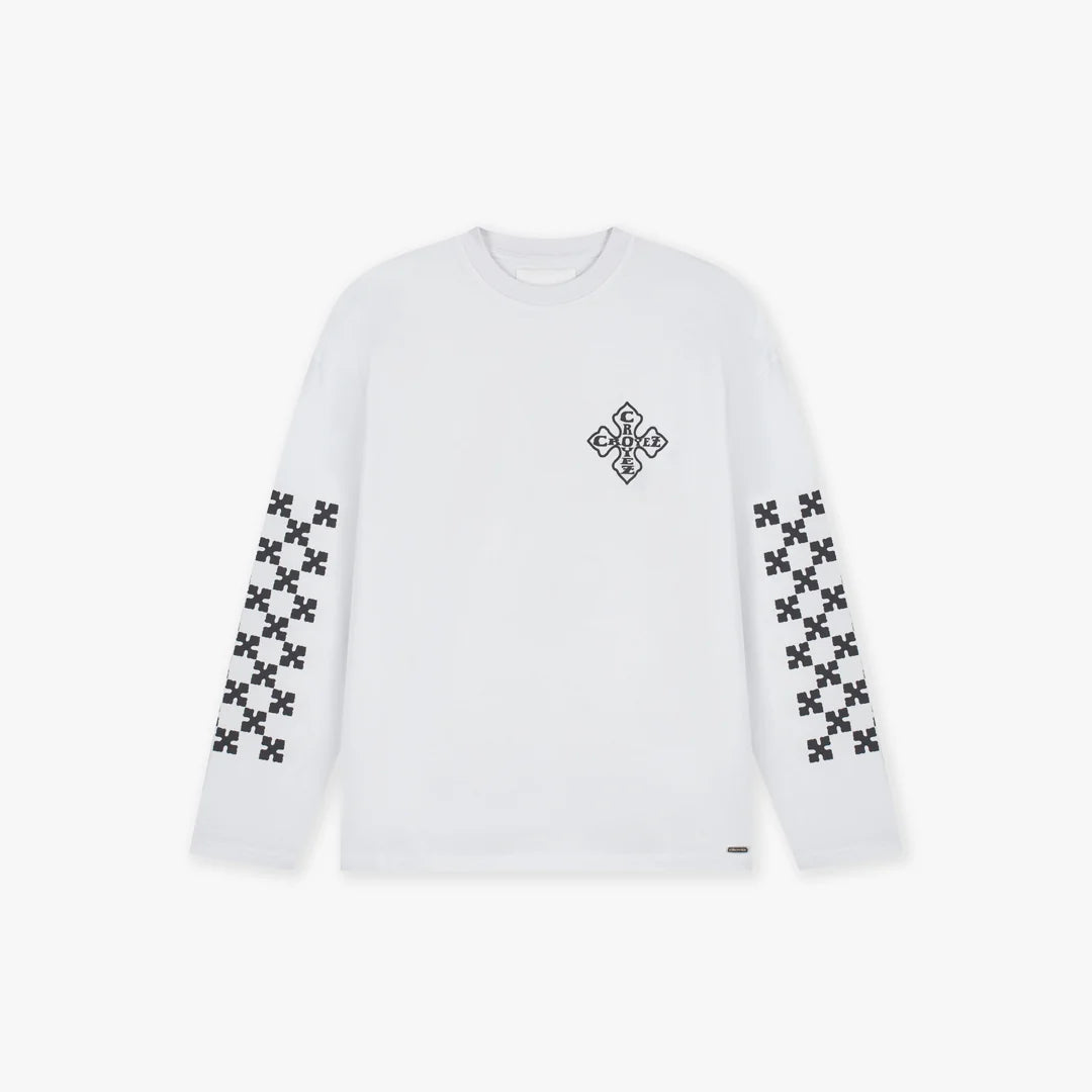 Croyez Cross Longsleeve T-Shirt White