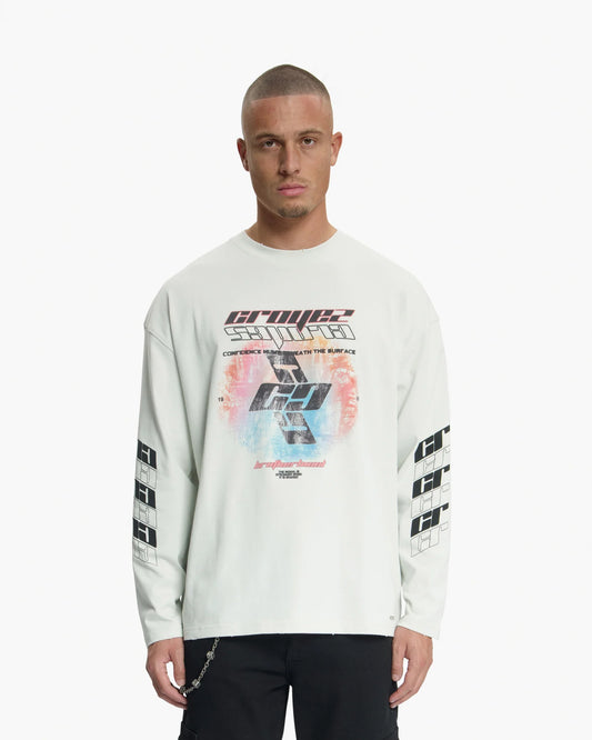 Croyez Lost Signal Longsleeve T-Shirt Grey