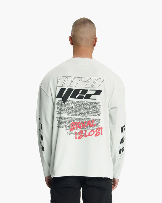 Croyez Lost Signal Longsleeve T-Shirt Grey