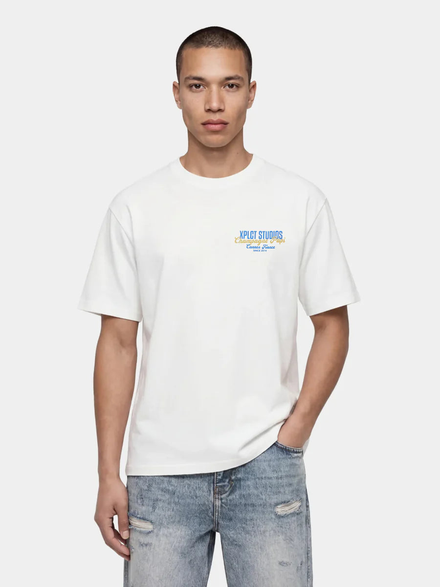 XPLCTStudios Champagne Tee - Off-White T-Shirt