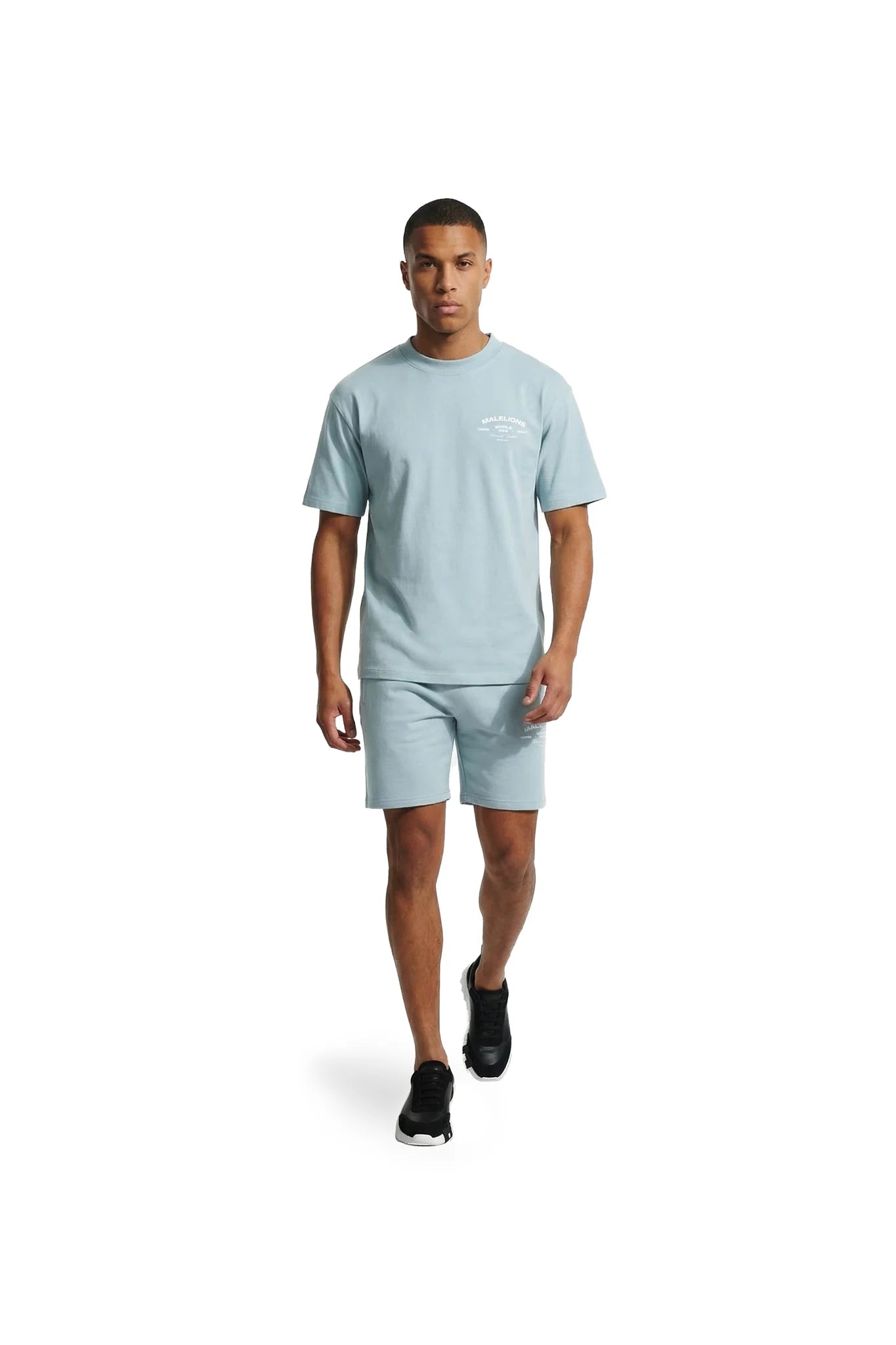 Malelions Men Permanent Vacation T-Shirt Ice Blue