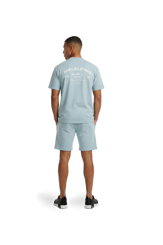 Malelions Men Permanent Vacation T-Shirt Ice Blue