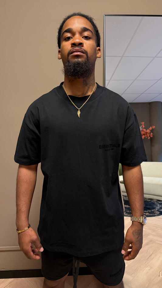 Essentials Stretch Limo T-Shirt Zwart