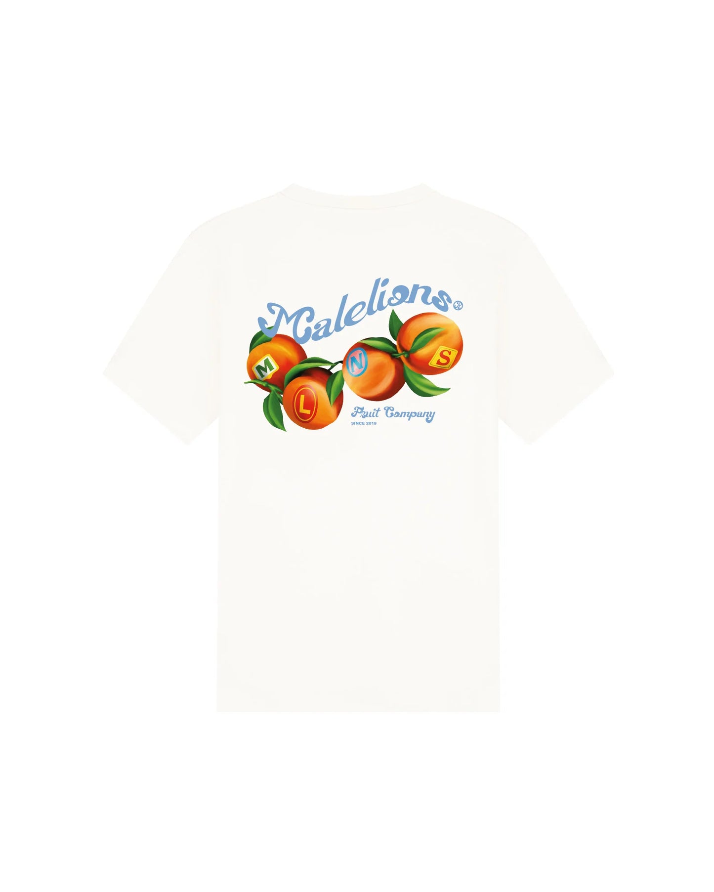 Malelions Men Fruit Company T-Shirt - Off-White